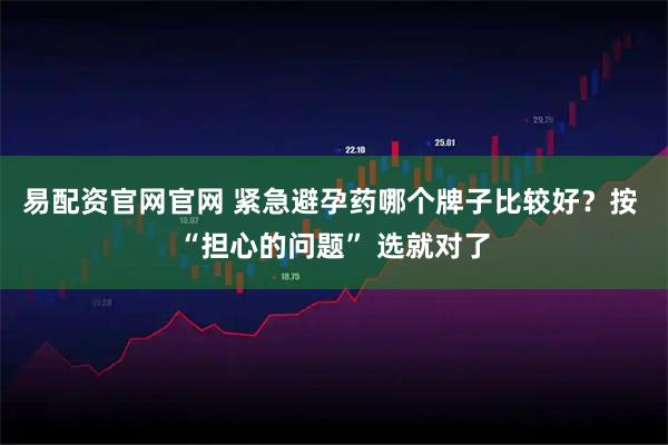 易配资官网官网 紧急避孕药哪个牌子比较好？按 “担心的问题” 选就对了